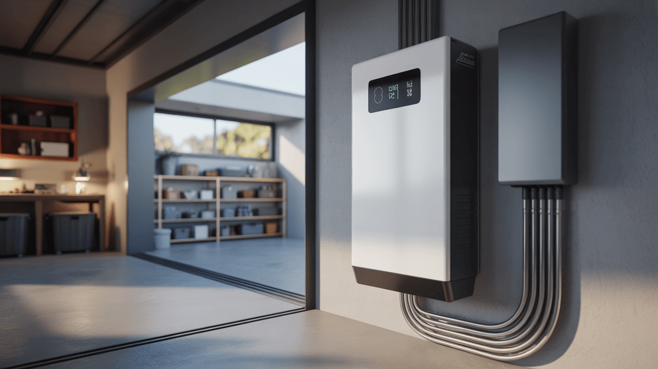 House with home battery storage
